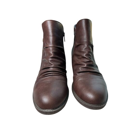 Baretraps Stevie Bootie Ankle Boots Womens Sz 9.5 Dark Brown Zip sides - Picture 6 of 16
